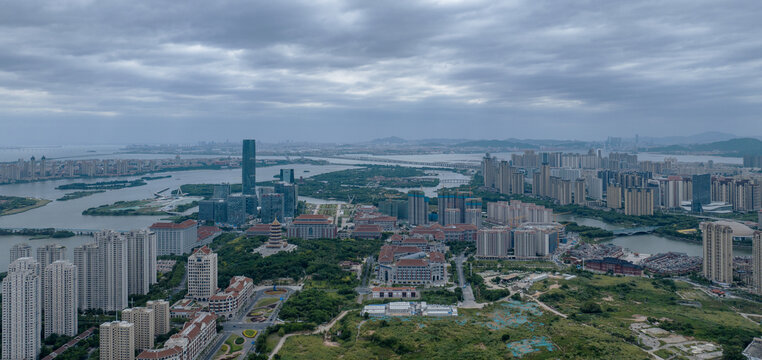 厦门集美区航拍全景