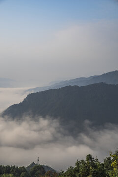 云雾云海山景