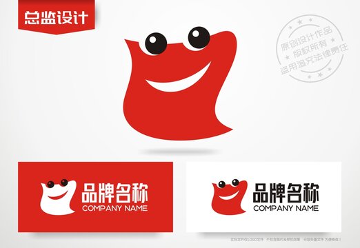 卡通笑脸logo