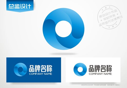 字母o设计logo科技标志