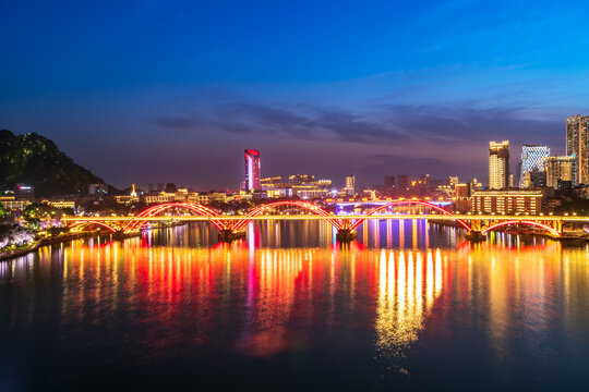 柳州文惠桥夜景