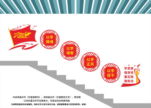 黨建樓梯文化墻