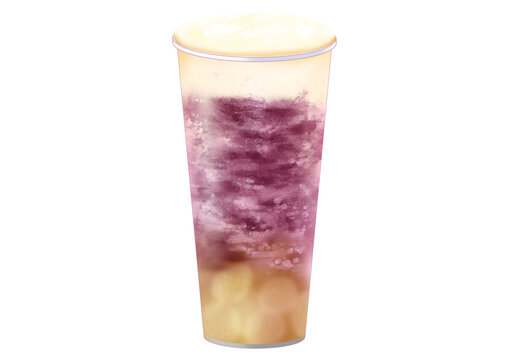 夏日飲品插畫冷飲熱飲