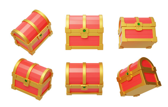 春節(jié)游戲獎(jiǎng)勵(lì)寶箱發(fā)財(cái)新年3D