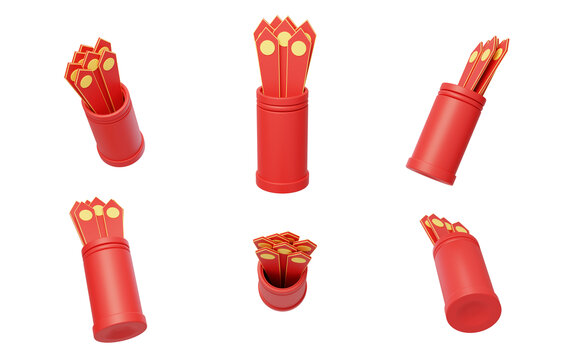 新年傳統(tǒng)喜慶國風(fēng)幸運(yùn)抽簽3D