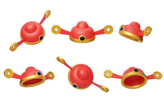 新年招財(cái)國風(fēng)烏紗帽升官3D