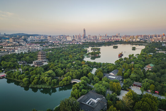 济南大明湖景区风景