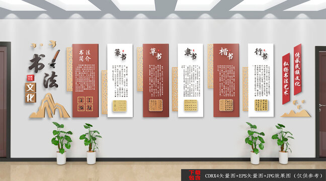 書法簡介文化墻