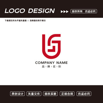 U字母logo科技