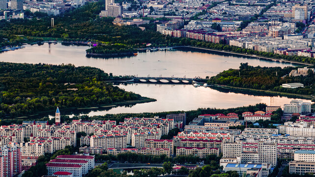 中国长春南湖公园风景