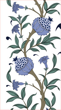 藍(lán)色花卉