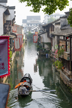 绍兴古镇水景