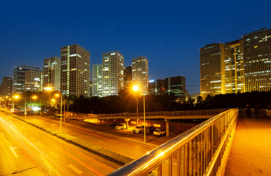 北京现代城市夜景