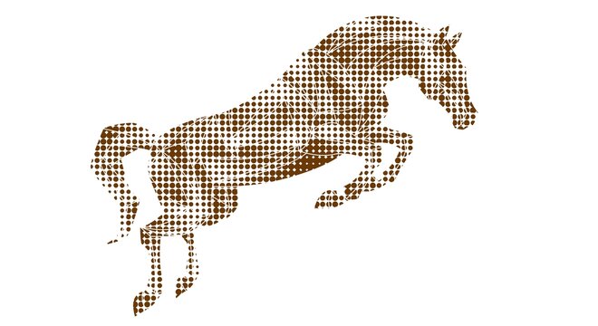 馬矢量點(diǎn)插畫