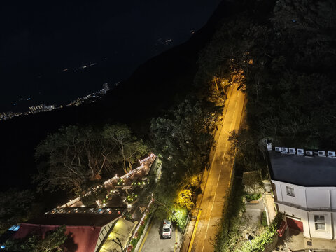 维多利亚港中秋节夜景