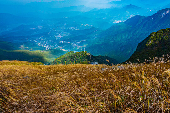 武功山秋景