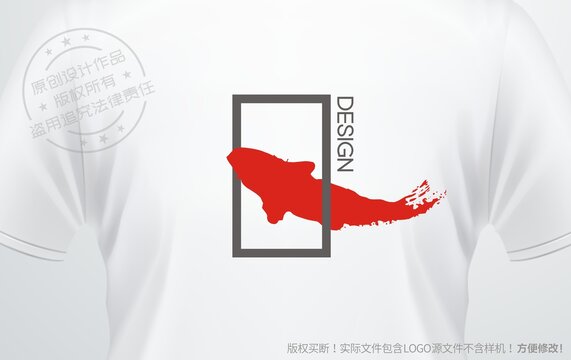 鲸鱼logo鲲设计标志