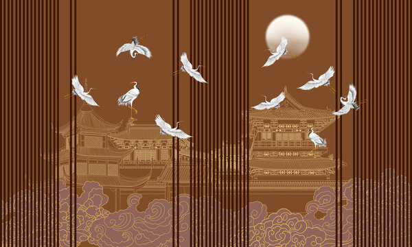 描金古風閣樓
