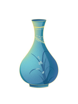 国潮花瓶插画