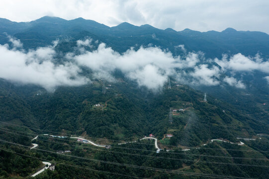 清江画廊云雾山水风光