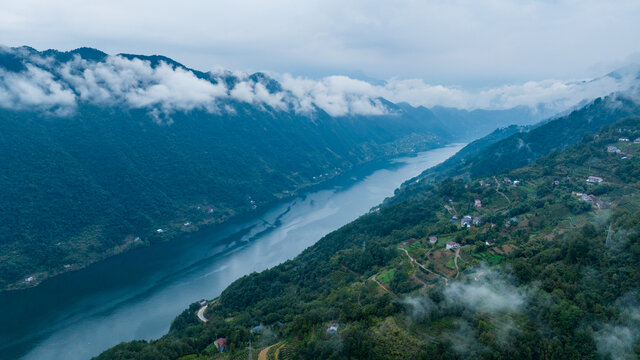 清江画廊云雾山水风光