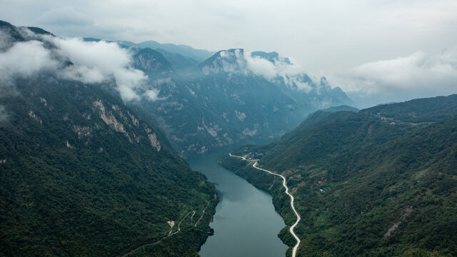 清江画廊云雾山水风光