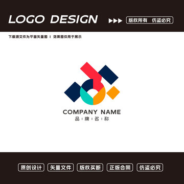 卡通儿童logo标志