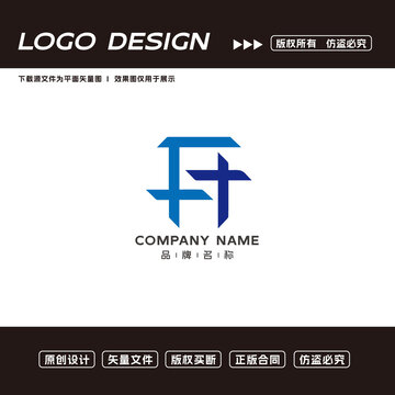 FT字母logo标志