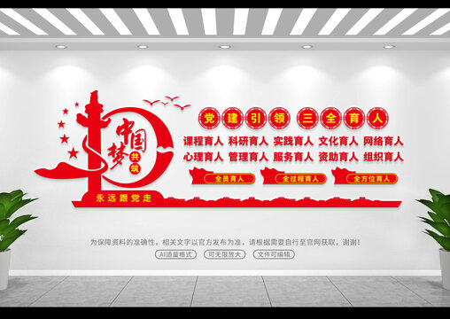 三全育人文化墻
