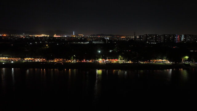 青岛夜景白沙河夜景