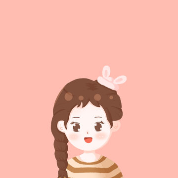 女生頭像系列