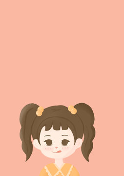 雙馬尾可愛(ài)女生頭像
