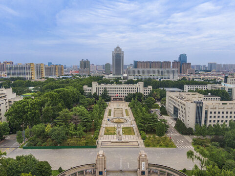 山东大学中心校区航拍