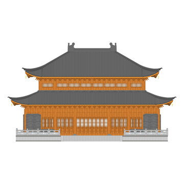 重檐廡殿正立面效果