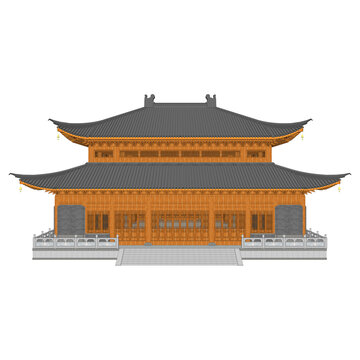 重檐廡殿立面效果