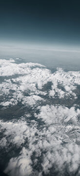 层次分明的雪山