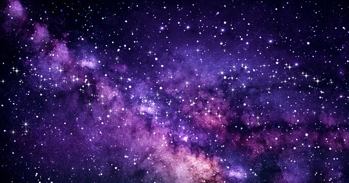 紫色宇宙星空