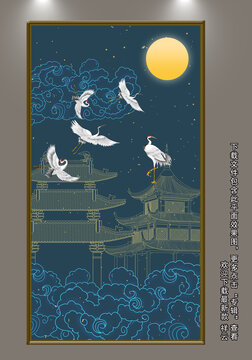 古典酒店大堂裝飾畫(huà)