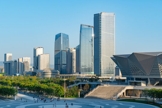 陕西省西安市西安奥体中心街景