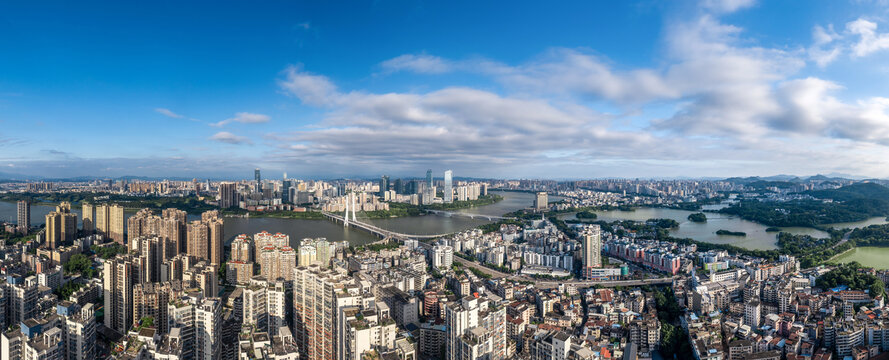 惠州合生大桥方向航拍全景图