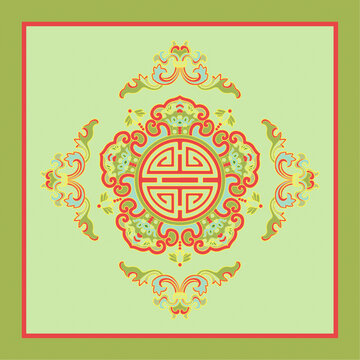 傳統(tǒng)紋樣設(shè)計(jì)紅綠藍(lán)