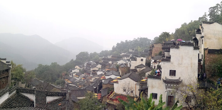 篁岭烟雨