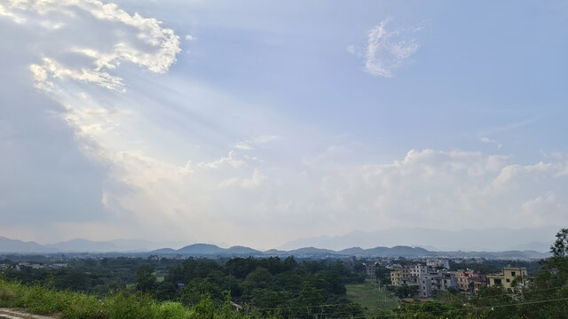 广东茂名电白区乡镇一隅