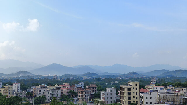 广东茂名电白区乡镇一隅