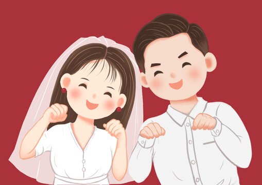 新人恋人婚纱照结婚照