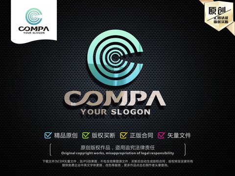 C字母LOGO设计