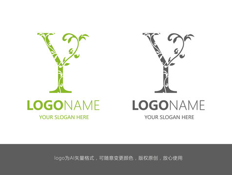 Y簡約字母logo