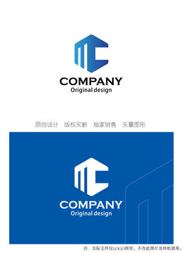 MC字母logo设计