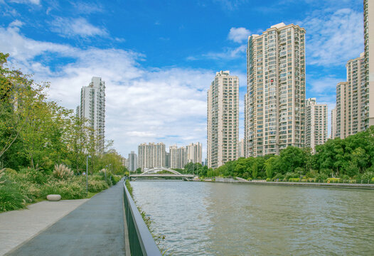 上海苏州河城市建筑