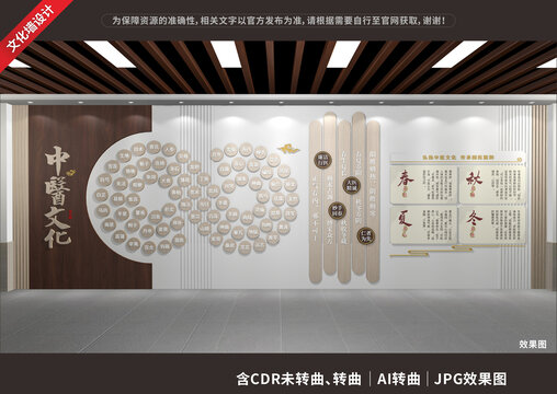 中醫(yī)文化展示展廳墻